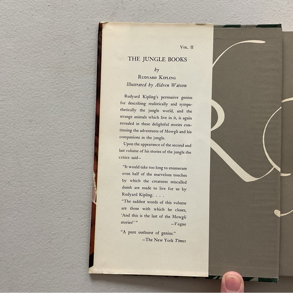 The Jungle Books by Rudyard Kipling Vintage Hardcover Books - Picture 6 of 10